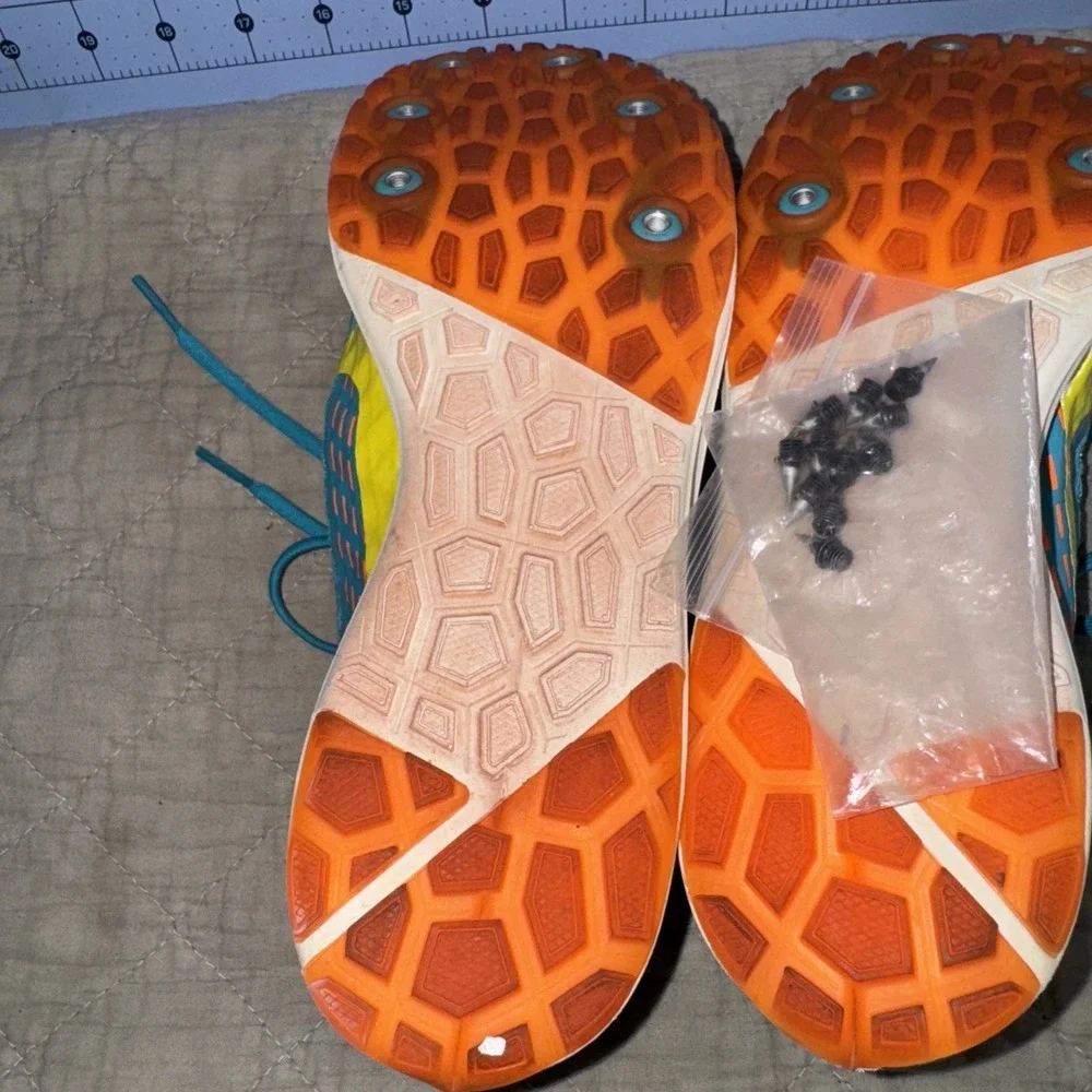 Nike Zoom Rival XC, Track Running Shoe Turquoise, orange, Yellow Size 10.5